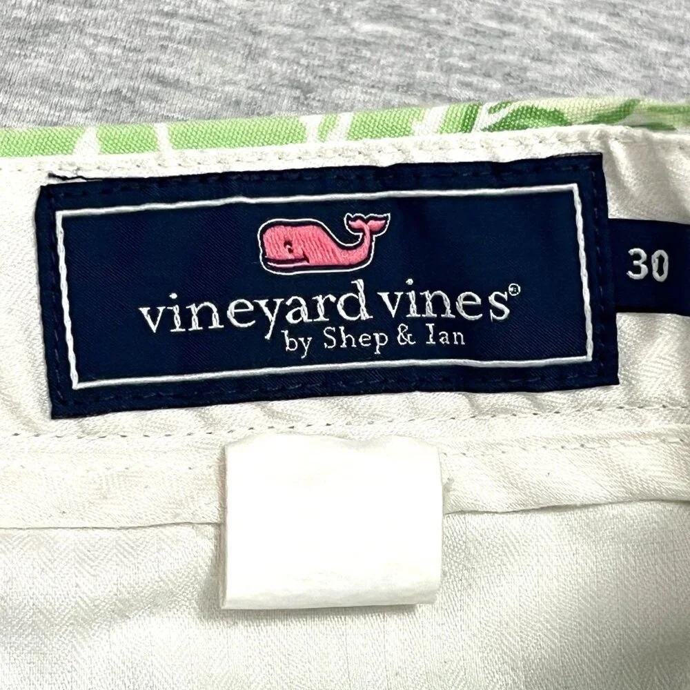 Vineyard Vines Mens Shorts 30 Green Breaker Preppy 8.5